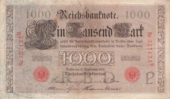 1000 Mark 1909 P/B ro.39